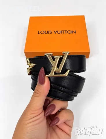 Louis Vuitton ✨ Естествена Кожа ✨Двулицев Дамски Колан , снимка 3 - Колани - 56320057
