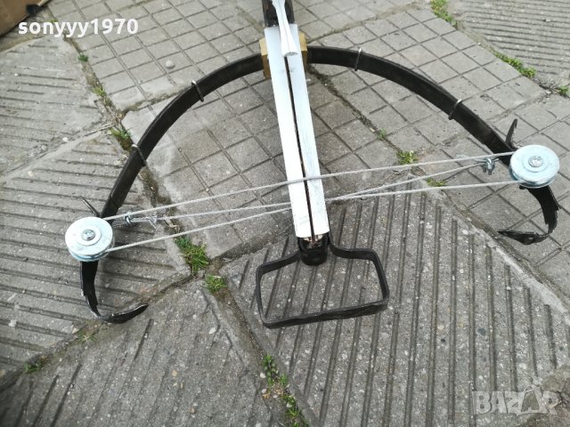 арбалет дърво/метал-84х52см-антик 0903211756, снимка 16 - Антикварни и старинни предмети - 32098168