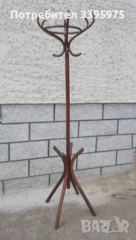 Винтидж закачалка за палта от огънато дърво (стил Тонет), 50-те г., снимка 2 - Други стоки за дома - 51712155