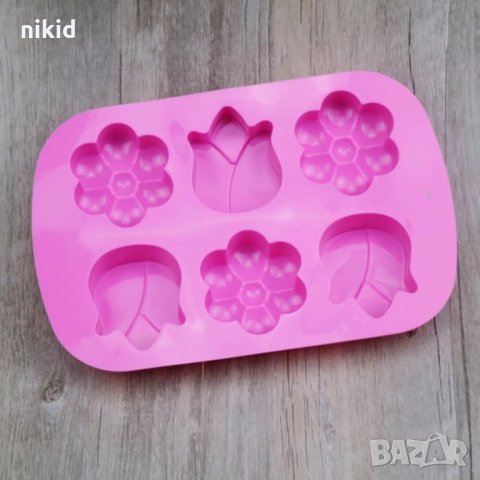 едро цвете лале силиконов молд форма калъп сапун гипс шоколад, снимка 5 - Форми - 33704861