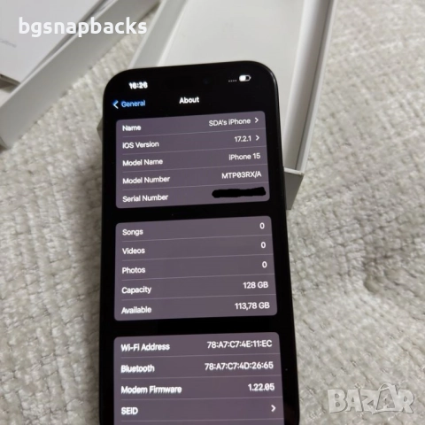 Продавам Apple iPhone 15 128GB Black черен ios26 iphone15 cheren aple, снимка 10 - Apple iPhone - 52968898