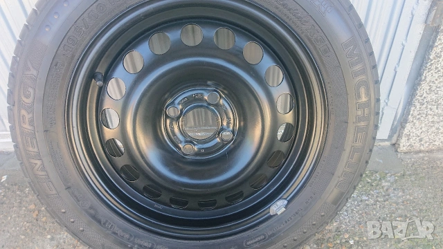 Оригинална резервна джанта 15"с гума 195/60 /15 за Opel Astra G. 6JX15H2, 4x100,ET49, Ц. О. 56,6мм., снимка 2 - Гуми и джанти - 54313896