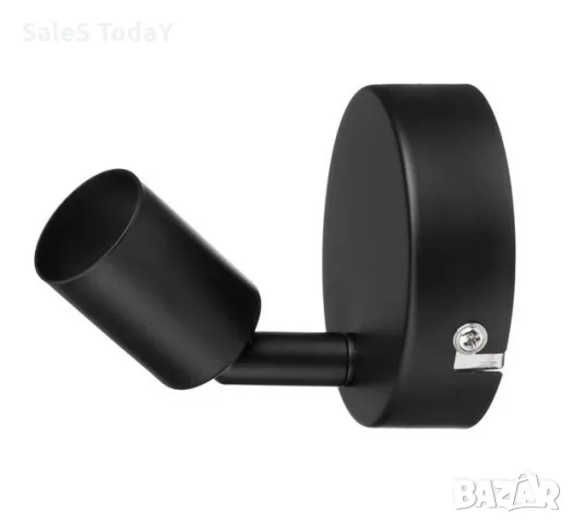 Лампа за стена, Спот, черна, 10см , снимка 2 - Лампи за стена - 49296685