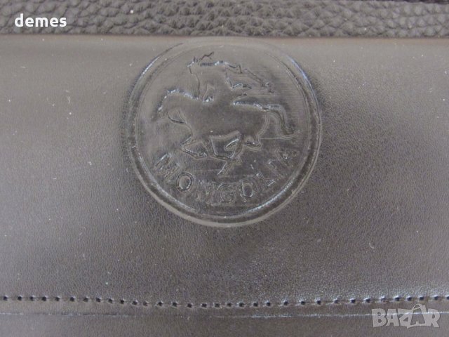 Дамско портмоне 2 в 1 от естествена кожа-черен,нов,Монголия, снимка 2 - Портфейли, портмонета - 35109267