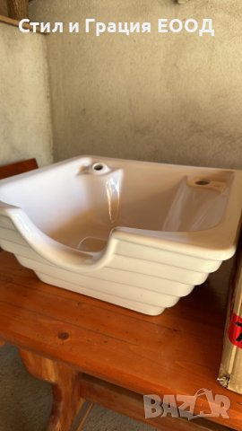 Керамична мивка за фризьорска измивна колона Piramida - бяла/черна, снимка 11 - Фризьорски принадлежности - 34922322