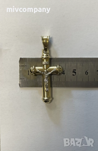 Златна висулка(кръст)5.14гр., снимка 7 - Колиета, медальони, синджири - 52156508