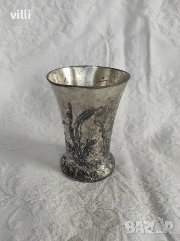 Чаша в стил  Secession WMF, снимка 3 - Антикварни и старинни предмети - 39047447