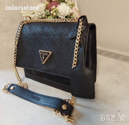 Луксозна Черна чанта Guess/SG38GE, снимка 3 - Чанти - 42080015