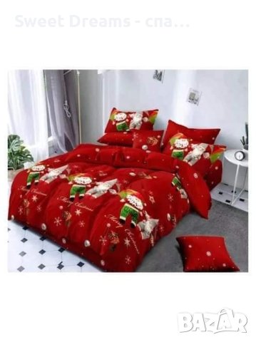 Коледен спален комплект, снимка 3 - Спално бельо - 42760857