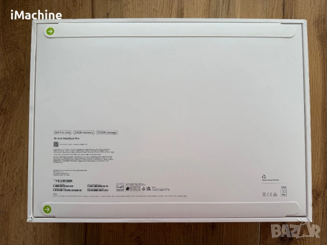 ЧИСТО НОВИ MacBook Pro 16" M4 PRO Chip 14-CPU/20-GPU/24GB RAM/512 SSD, снимка 2 - Лаптопи за работа - 53973428