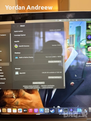 MacBook Pro 15 2015 I7/500SSD, снимка 3 - Лаптопи за работа - 56213771