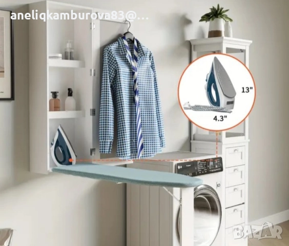 Шкаф с вградена дъска за гладене, снимка 5 - Шкафове - 52551943