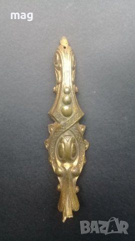 Старинни френски месингови дръжки и орнаменти,стил Луи XV., снимка 8 - Антикварни и старинни предмети - 37392117