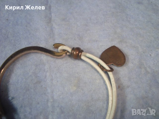 КРАСИВА ПОЗЛАТЕНА ХЕНД МЕЙД МОДНА ЛЯТНА АРТ ГРИВНА с ЦИРКОНИ 21354, снимка 5 - Гривни - 37656691