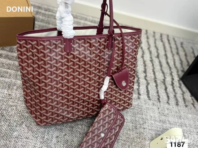 Goyard  Дамска чанта, кожа, снимка 6 - Чанти - 56312643