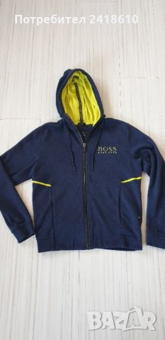 Hugo Boss Saggy Hoodie Full Zip Regular Fit Mens Size S/М ОРИГИНАЛ! Суичер с цял Цип!, снимка 7 - Спортни дрехи, екипи - 31988981