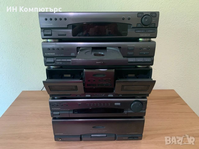 Продавам сет Pioneer M-J300 / CX-J400 / CT-J300WR / PD-J500T / GR‑J400, снимка 10 - Аудиосистеми - 50989050