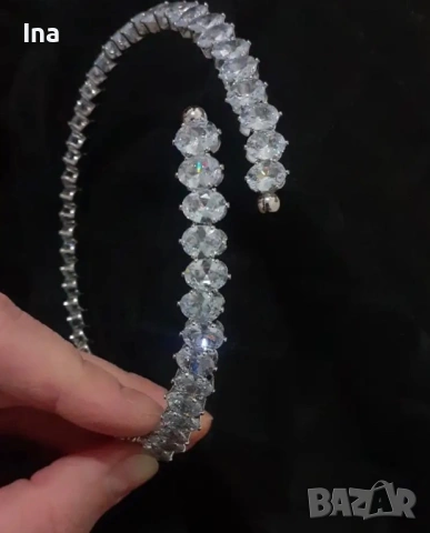 Колие с циркони, снимка 6 - Колиета, медальони, синджири - 53130994