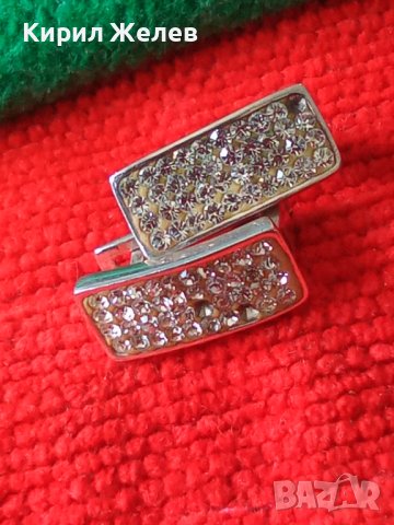 ВЕЛИКОЛЕПНИ СРЕБЪРНИ СКЪПОЦЕННИ ОБЕЦИ СРЕБРО 925 с БЯЛА ПОЗЛАТА АНГЛИЙСКИ Тип ЗАКОПЧАВАНЕ 37452, снимка 17 - Обеци - 40532591