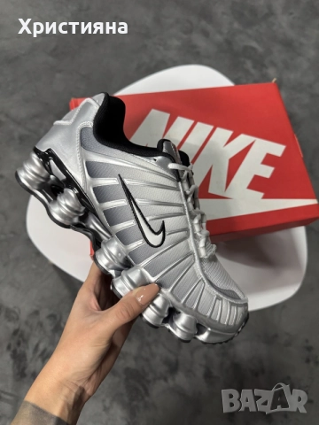 Nike Shox TL Metallic Silver / Summit White-Wolf Grey 