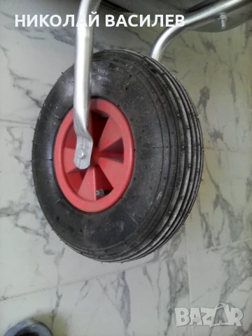 Градинска     количка   -  с   гума - Като  нова    ., снимка 7 - Разсади - 49214097