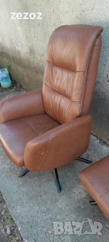 Кресло-релакс с табуретка, снимка 2 - Дивани и мека мебел - 37741734