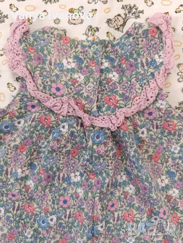 Next ромпър на цветя 6-9 месеца, снимка 3 - Бебешки гащеризони - 48843319