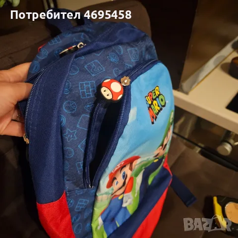 Детска раница Super Mario и яке Benetton 6-7г, снимка 8 - Детски якета и елеци - 56274142
