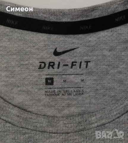 Nike DRI-FIT оригинална тениска M Найк спортна фланелка спорт фитнес, снимка 3 - Спортни дрехи, екипи - 37781047