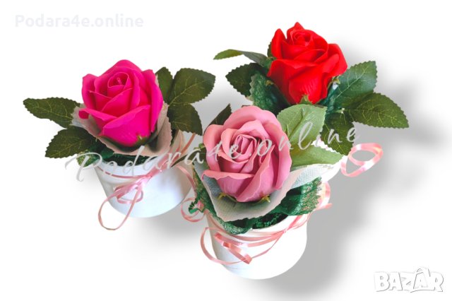 Последни бройки! Пъстри малки букетчета с ароматни сапунени рози, снимка 1 - Декорация за дома - 44395935