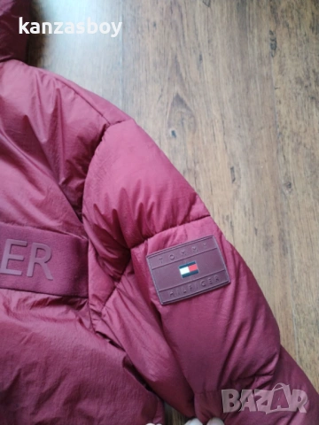 tommy hilfiger regular fit bordo - дебело мъжко яке М, снимка 10 - Якета - 53328352