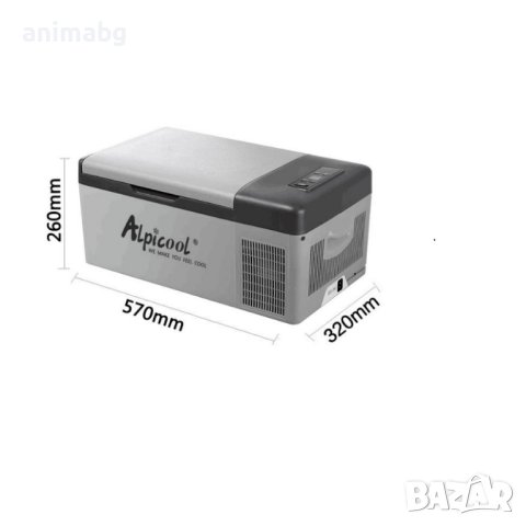 ANIMABG Преносим мини хладилник, AC100-240V DC12/24V, Външен компресор, 15 литра, снимка 6 - Други - 42569568