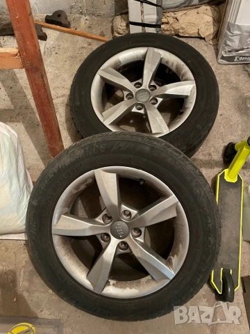 Оригинални джанти Audi 16” с летни гуми, снимка 3 - Гуми и джанти - 52552306