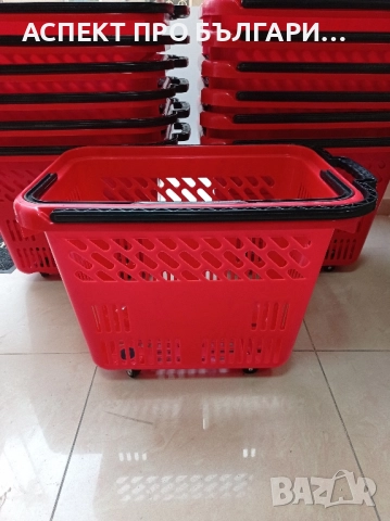 Кошница за пазаруване 54л на колелца , снимка 7 - Оборудване за магазин - 52498159