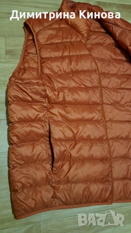 Мъжки елек ,пълнеж гъши пух , снимка 4 - Спортни дрехи, екипи - 52828784