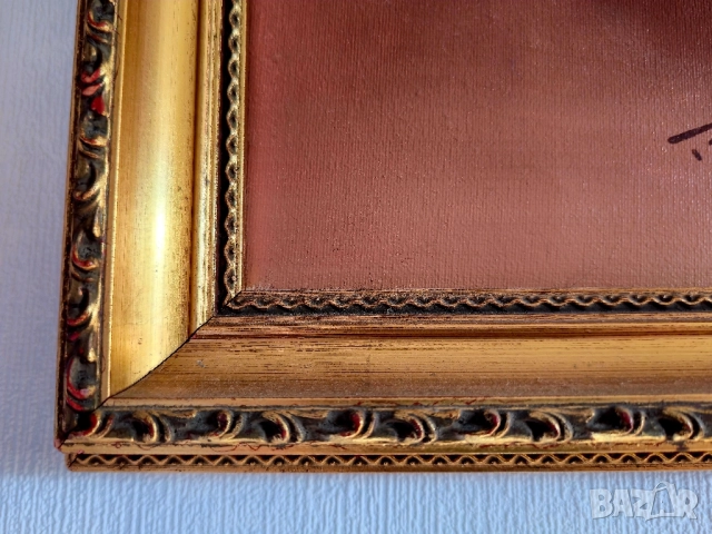 Винтидж оригинална маслена картина ваза и цветя на художника Робърт Кокс, снимка 6 - Картини - 52192915