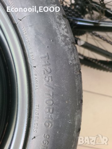Резевна гума за VW EOS,JETTA,GOLF... 5x112 T125/70/R16, снимка 2 - Гуми и джанти - 37157626