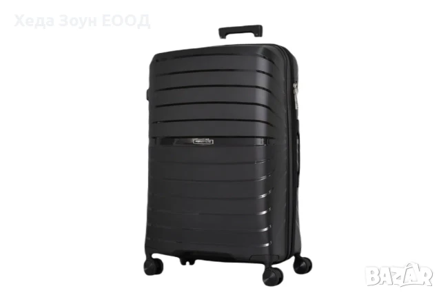 Куфар Полипропилен Голям размер 76×46х30см Черен/Сив, снимка 1