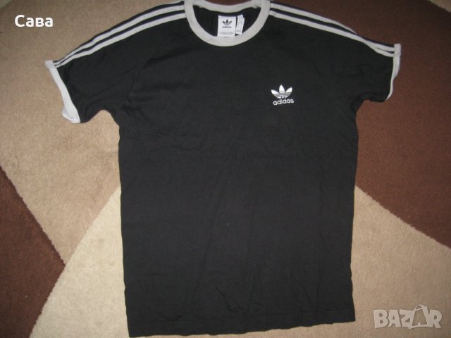 Тениски ADIDAS  мъжки,М-Л  /черни и сива/, снимка 3 - Спортни дрехи, екипи - 37462569
