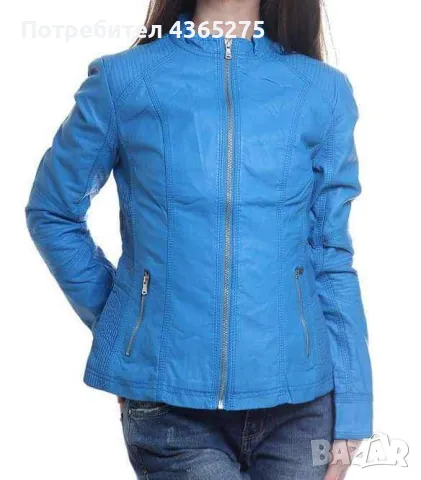 дамско кожено яке, снимка 2 - Якета - 48792182