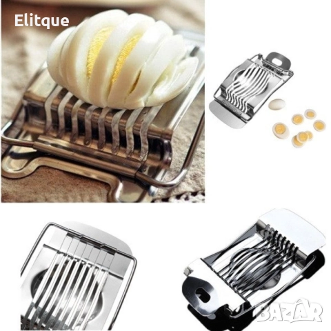 Уред за ръчно рязане на варени яйца от неръждаема стомана, снимка 8 - Други - 52903262