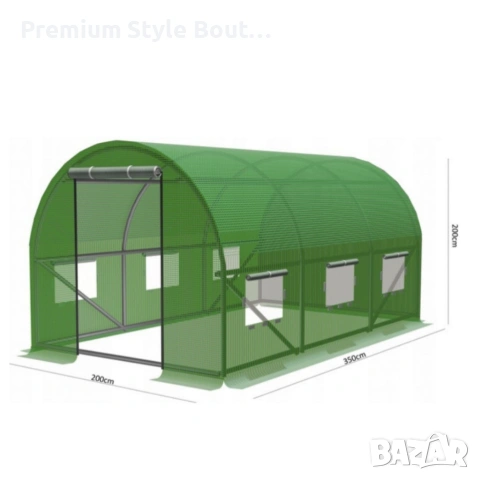 Здрава конструкция за оранжерия - поцинковани тръби и лесен монтаж, снимка 12 - Оранжерии - 54138490