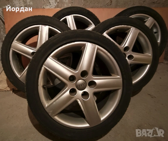 Джанти алуминиеви с гуми - 17 ки Audi, VW - 5 броя