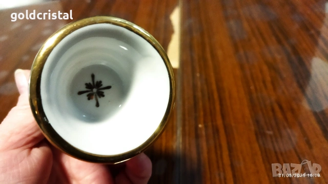 Стар български порцелан ваза и свещник , снимка 7 - Антикварни и старинни предмети - 53329249