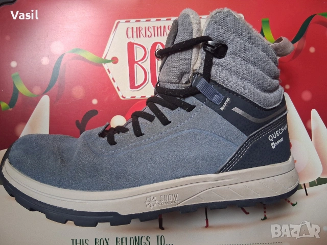 QUECHUA waterproof обувки за сняг 35 размер, снимка 6 - Детски обувки - 53052465