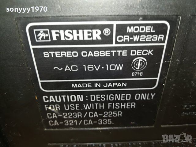 FISHER CR-W223R DECK-MADE IN JAPAN 2108221845, снимка 12 - Декове - 37759265