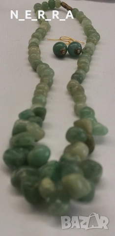 Комплект естествен камък-нефрит