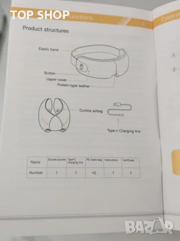 Масажор за очи Warm Relax Bluetooth масаж,термотерапия,музикотерапия, снимка 8 - Масажори - 48842470