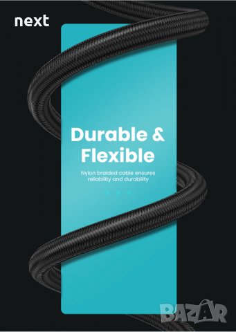 Кабел Type-C към Type-C, USB-C, USB 3.1 Gen2 5A 100W 10Gbps 4K + Гаранция, снимка 7 - USB кабели - 35369680