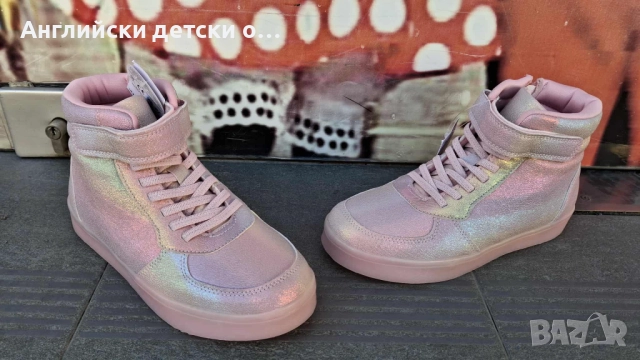 Английски светещи кецове-Next, снимка 3 - Детски маратонки - 52374281